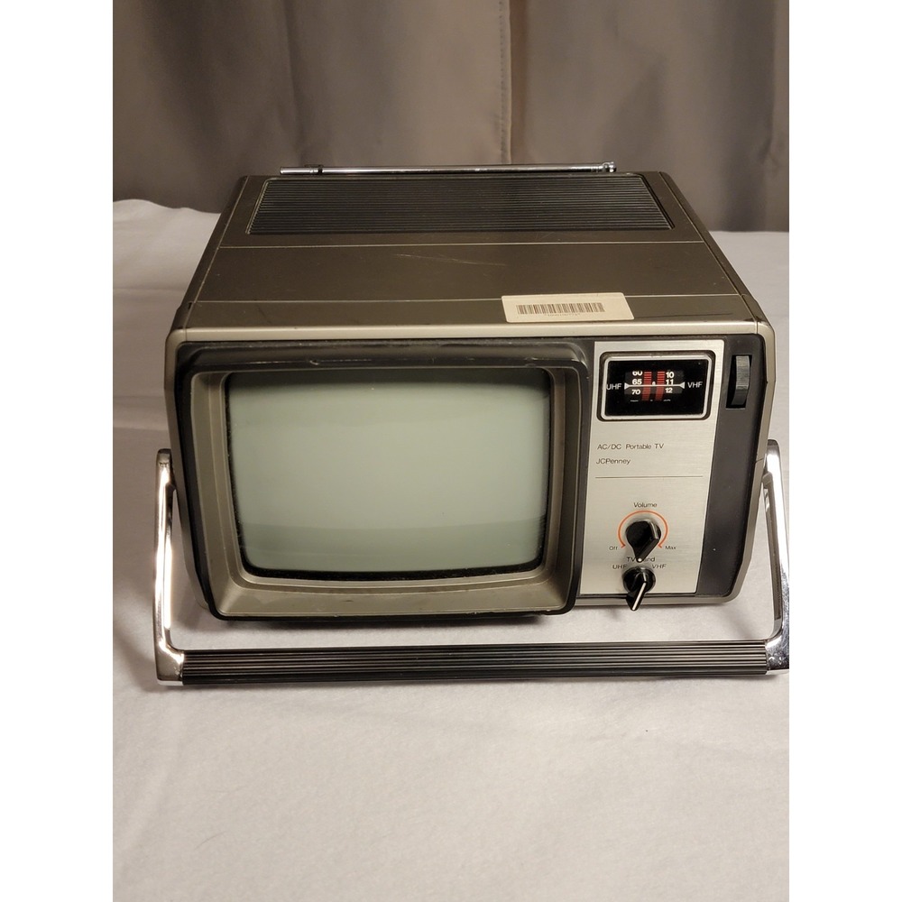 Vintage 1983 Portable TV Radio JC Penney 685-1036A CRT Made In Taiwan‎